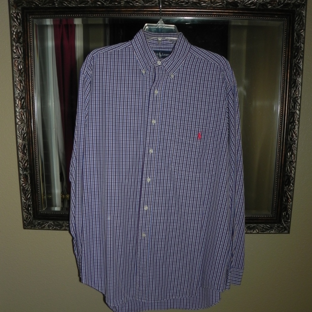 Men's Ralph Lauren Dress Shirt Size M Blaire